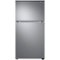 Samsung - 21.1 cu. ft. Top-Freezer Refrigerator with FlexZone - Stainless Steel-Front_Standard