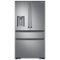 Samsung - 22.7 Cu. Ft. 4-Door Flex French Door Counter-Depth Fingerprint Resistant Refrigerator - Stainless Steel-Front_Standard