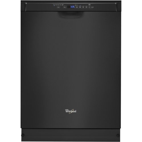 Whirlpool - 24" Built-In Dishwasher - Black-Front_Standard 