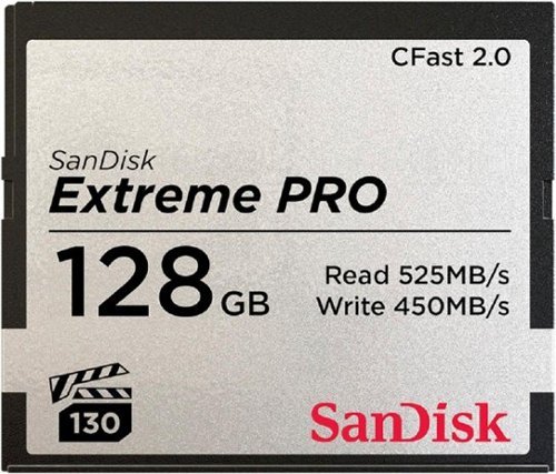 SanDisk - Extreme 128GB CFast 2.0 Memory Card
