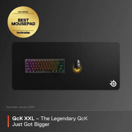SteelSeries QcK Cloth Gaming Mouse Pad (XXL) - Black WORLDWIDE DELIVERY