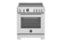 Bertazzoni - 30" Professional Series range - Electric self clean oven - 4 induction zones - Stainless Steel-Front_Standard