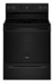 Whirlpool - 5.3 Cu. Ft. Freestanding Electric Range with Air Cooking Technology and Steam Clean - Black-Front_Standard