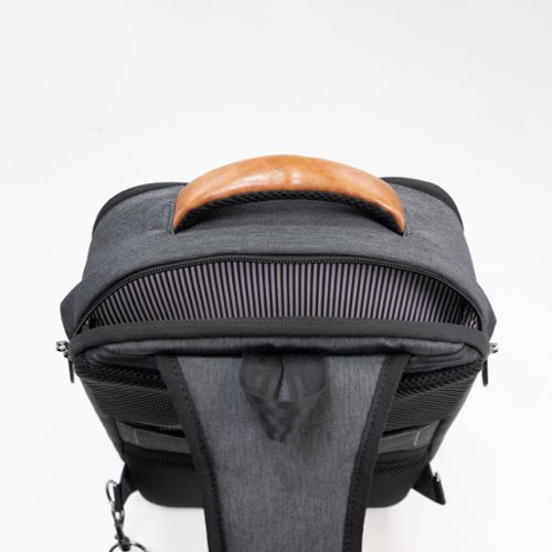 PKG Robson 12L Recycled Crossbody Bag for 14 Laptop - Dark Grey/Tan BUY IN MIDDLE EAST