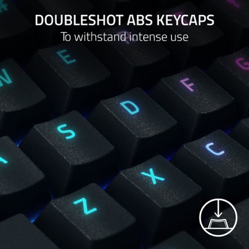 Razer BlackWidow V4 Full Size Wired Mechanical Green Clicky Switch Gaming Keyboard with Chroma RGB Backlighting - Black WHERE TO BUY
