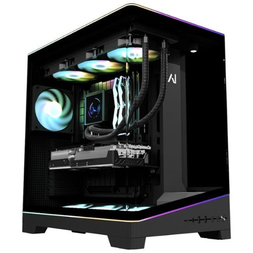 Andromeda Insights - Elite 50 V4 Gaming PC, GeForce RTX 5070 Ti 16GB, Ryzen 7 9800X3D, 32GB DDR5, 2TB SSD - Black-Front_Standard 