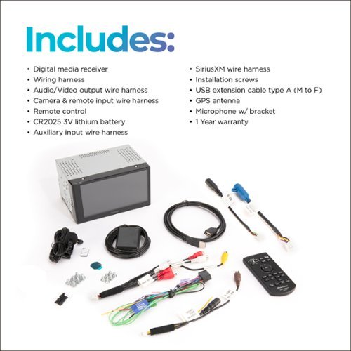 Pioneer 6.8 Wireless Android Auto™ and Apple CarPlay Bluetooth Digital Media (DM) Receiver - Black BUY IN AUSTRALIA