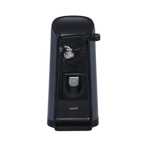 Brentwood - Tall Electric Can Opener with Knife Sharpener & Bottlle Opener - Black-Front_Standard 