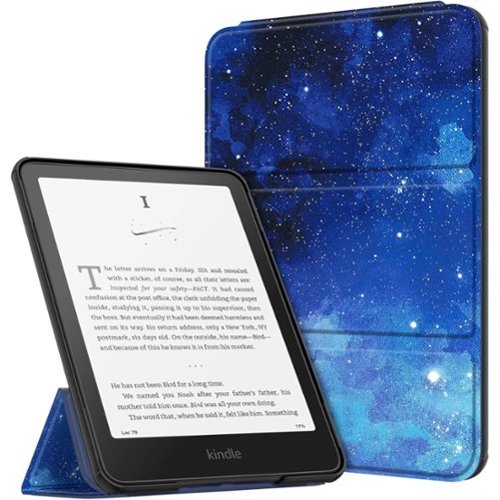 Kitcheniva - Slim Trifold Case For 7 Inch Kindle Paperwhite 12th 2024 Protective Cover - Starry Sky-Front_Standard 