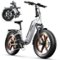TST GRP - Folding Electric Bike for Adults,1000W Peak Motor Ebike, Max Range 60 Miles All Terrain E Bike with UL2849 Certification - White-Front_Standard