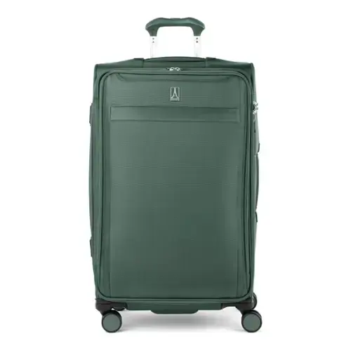 Front. Travelpro - Versapack + Lightweight Softside Expandable 29" Checked Spinner - Desert Sage.