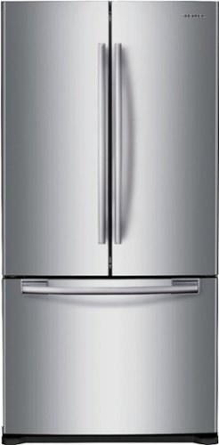 Samsung - 17.5 Cu. Ft. French Door Counter-Depth Refrigerator - Stainless Steel