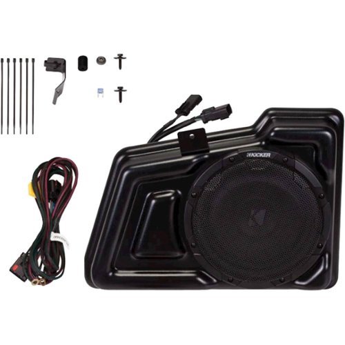  KICKER - VSS™ SubStage™ 10&quot; Dual-Voice-Coil 1-Ohm Subwoofer with Enclosure and Integrated 200W Amp - Black Grained