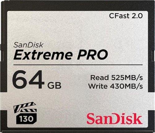 SanDisk - Extreme 64GB CFast 2.0 Memory Card