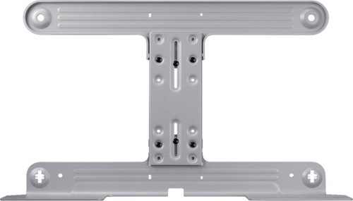 Sound+ Soundbar TV Wall Mount for Most Samsung 49-75" TVs - Silver-Front_Standard 