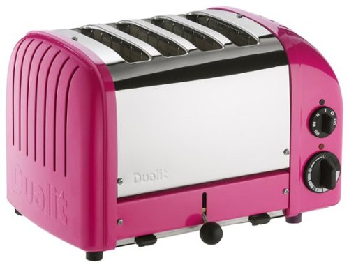 Dualit - NewGen 4-Slice Wide-Slot Toaster - Chilly Pink-Angle_Standard 