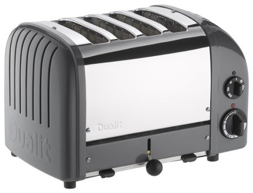 Dualit - NewGen 4-Slice Wide-Slot Toaster - Cobble Gray-Angle_Standard 
