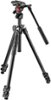 Manfrotto - 290 Tripod with Fluid Video Head - Black-Angle_Standard 