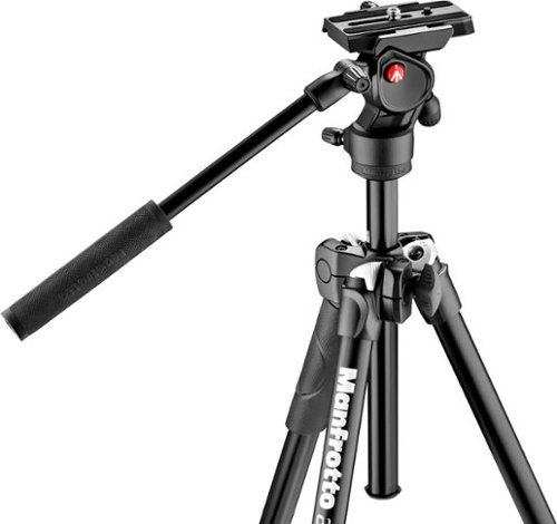 Manfrotto 290 Tripod with Fluid Video Head - Black WORLDWIDE DELIVERY
