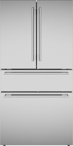 Thermador - Masterpiece 20.4 cu. Ft. French Door Bottom Freezer Counter-Depth Smart Refrigerator with ThermaFresh - Stainless Steel