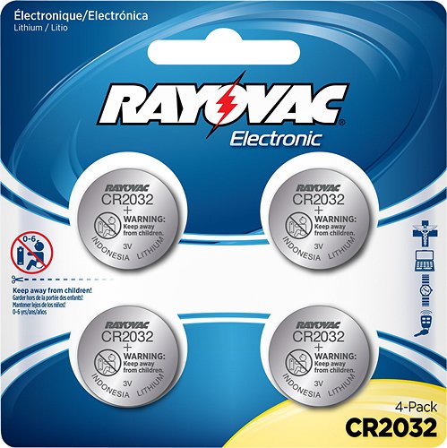  Rayovac - Lithium CR2032 Batteries (4-Pack)