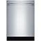 Bosch - 24" Top Control Built-In Dishwasher with Tub - Stainless Steel-Front_Standard