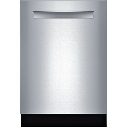Bosch - 24" Top Control Built-In Dishwasher with Stainless Steel Tub - Stainless Steel-Front_Standard 