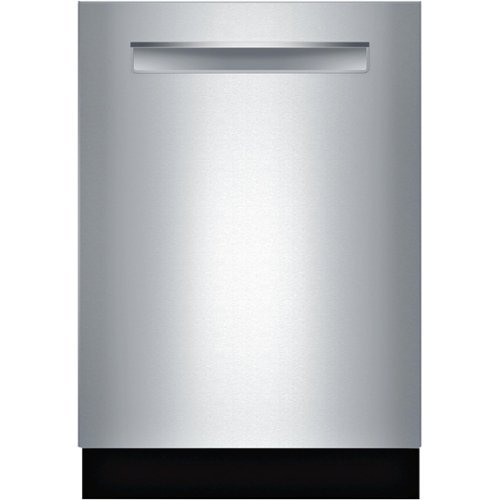 Bosch - 24" Top Control Built-In Dishwasher with Tub - Stainless Steel-Front_Standard 