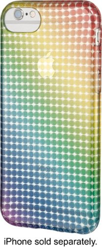  Dynex™ - Case for Apple® iPhone® 6, 6s and 7 - Rainbow dots