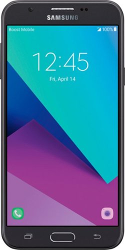 Samsung - Galaxy J7 Perx 16GB - Black (Sprint)-Front_Standard 