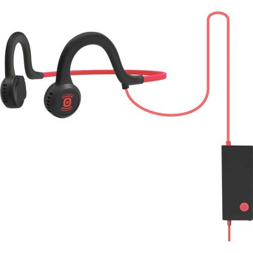 AfterShokz - Sportz Titanium Wired Bone Conduction Open-Ear Headphones - Lava Red-Front_Standard 