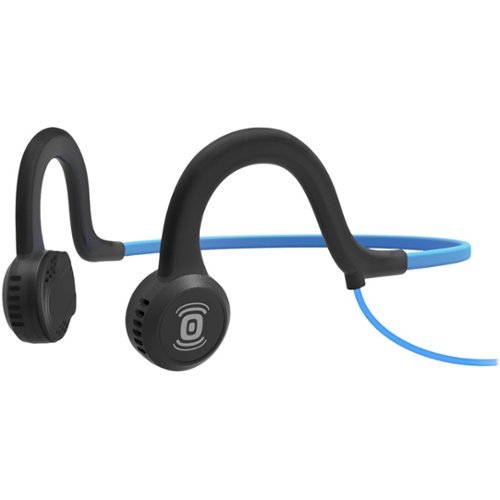  AfterShokz - Sportz Titanium Wired Bone Conduction Open-Ear Headphones - Ocean Blue