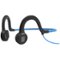 AfterShokz - Sportz Titanium Wired Bone Conduction Open-Ear Headphones - Ocean Blue-Front_Standard