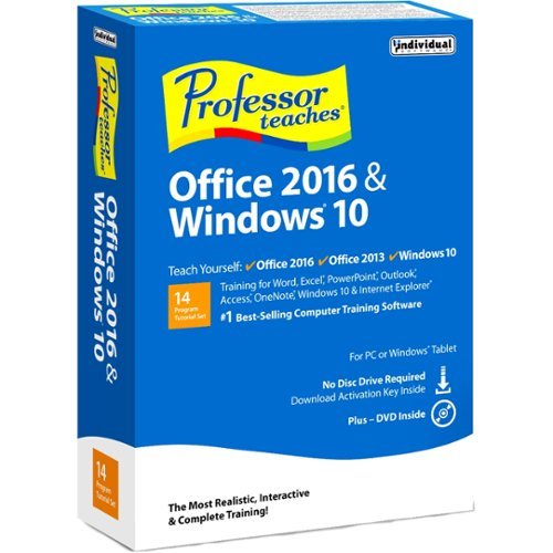  Individual Software - Professor Teaches® Office® 2016 &amp; Windows® 10