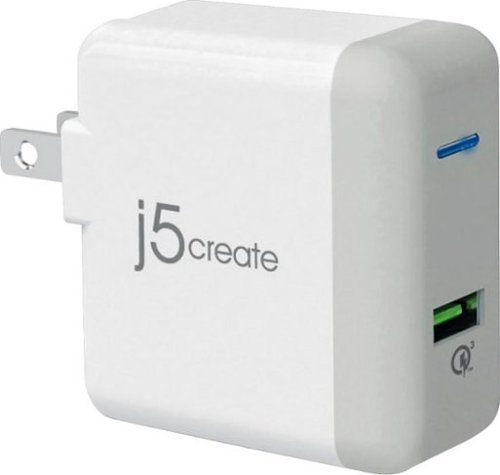 j5create - Quick Charge AC Power Adapter - Gray/white