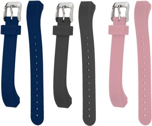 WITHit Band Kit for Fitbit™ Alta and Alta HR (3-Pack) - Gray/Navy/Pink WORLDWIDE DELIVERY