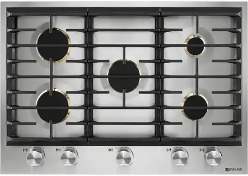 Front. JennAir - 30" Built-In Gas Cooktop - Stainless steel.