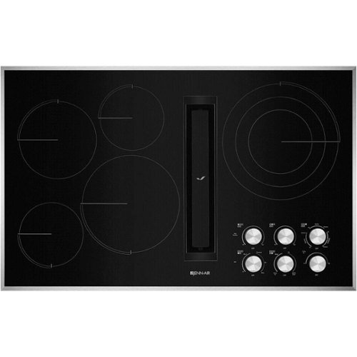 Photos - Hob Euro Style JennAir - JX3 Euro-Style 36" Built-In Electric Cooktop - Black Stainless S 