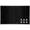 JennAir - JX3 Euro-Style 36" Built-In Electric Cooktop - Black Stainless Steel-Front_Standard