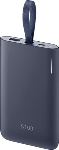  Samsung - Fast Charge Portable Battery Pack 5,100 mAh Portable Charger for Most USB-Enabled Devices - Navy