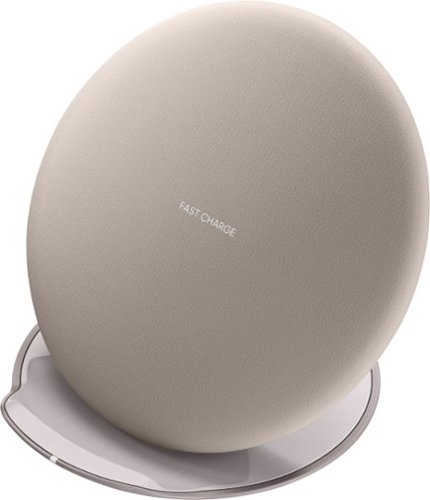  Samsung - Fast Charge 9W Qi Certified Wireless Charging Pad for Android - Tan