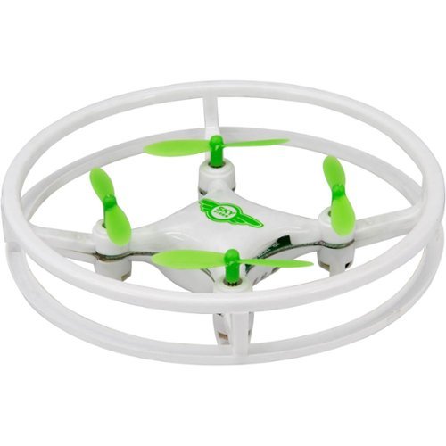  GPX - Sky Rider Mini Glow Drone with Remote Controller - White