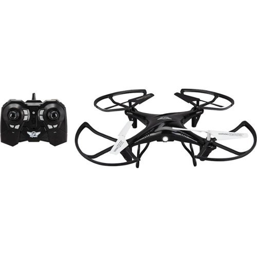 GPX - Falcon 2 Pro Quadcopter with Remote Controller - Black-Front_Standard 