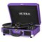 Victrola - Journey Bluetooth Suitcase Record Player with 3-speed Turntable - Glitter Purple-Front_Standard