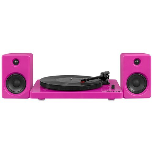  Victrola - 50's, 80's &amp; today Bluetooth Stereo Audio System - Glossy piano pink