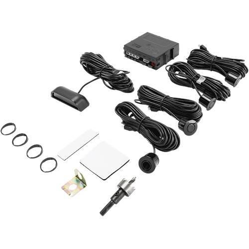 Crimestopper - Rear Parking Assist System with LED Display for Metal Bumpers - Black-Front_Standard 