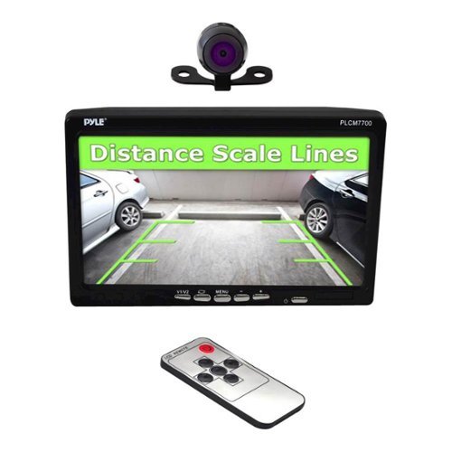 PYLE PLCM7700 Backup Camera & Monitor System - Black WORLDWIDE DELIVERY