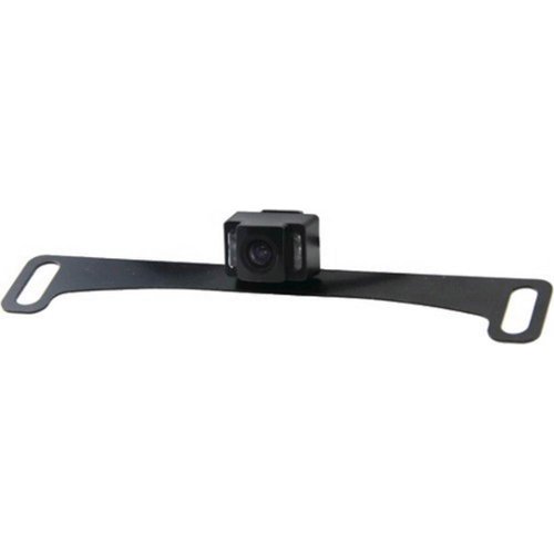 BOYO - Concealed Mount License Plate Camera with Night Vision - Black