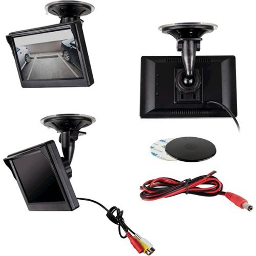 iBEAM 5 Widescreen TFT Monitor with Suction Cup Mounting Bracket - Black WORLDWIDE DELIVERY
