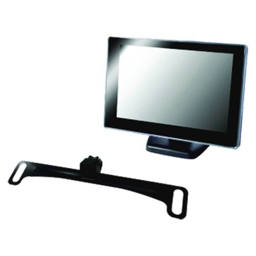 BOYO - License Plate Camera with 5" LCD Monitor - Black